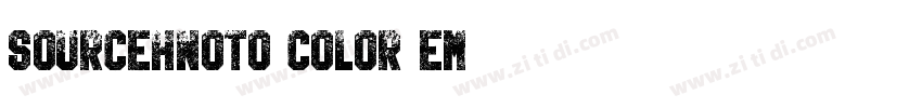 SourceHNoto Color Em字体转换